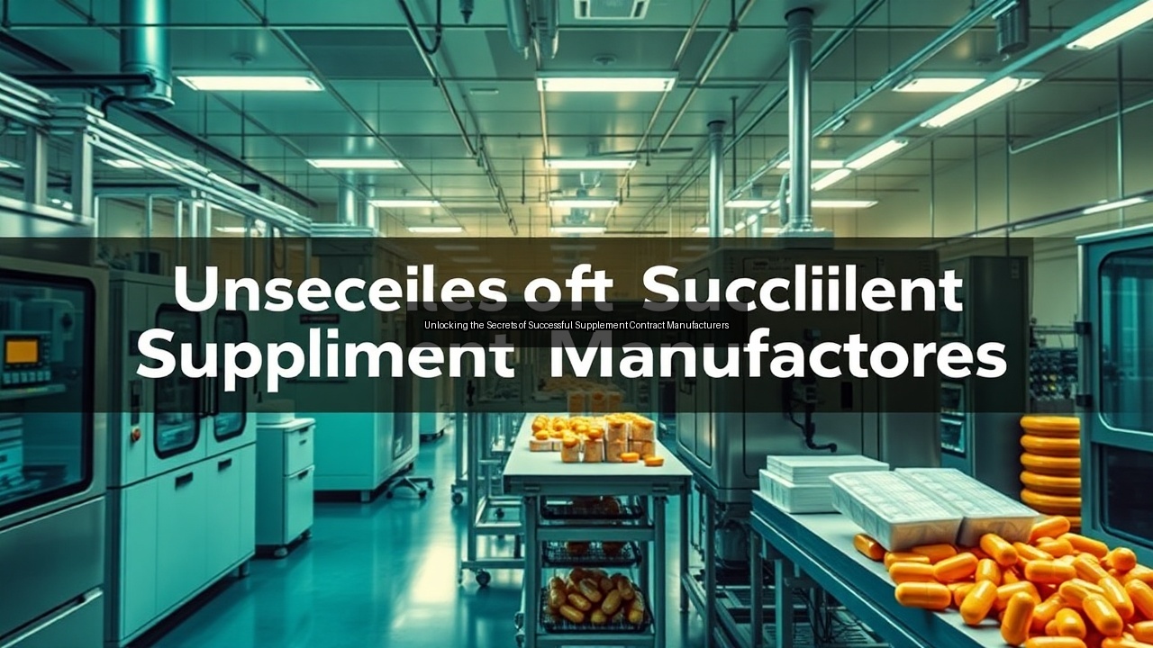 customer supplement contract manufacturing facilities manufacturers supplement contract manufacturing b2b